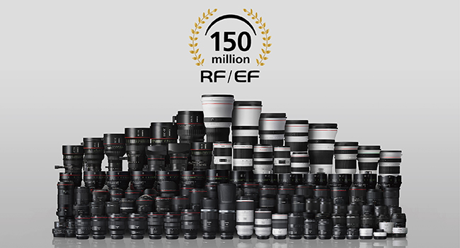 150 Millones de lentes RF y EF producidos